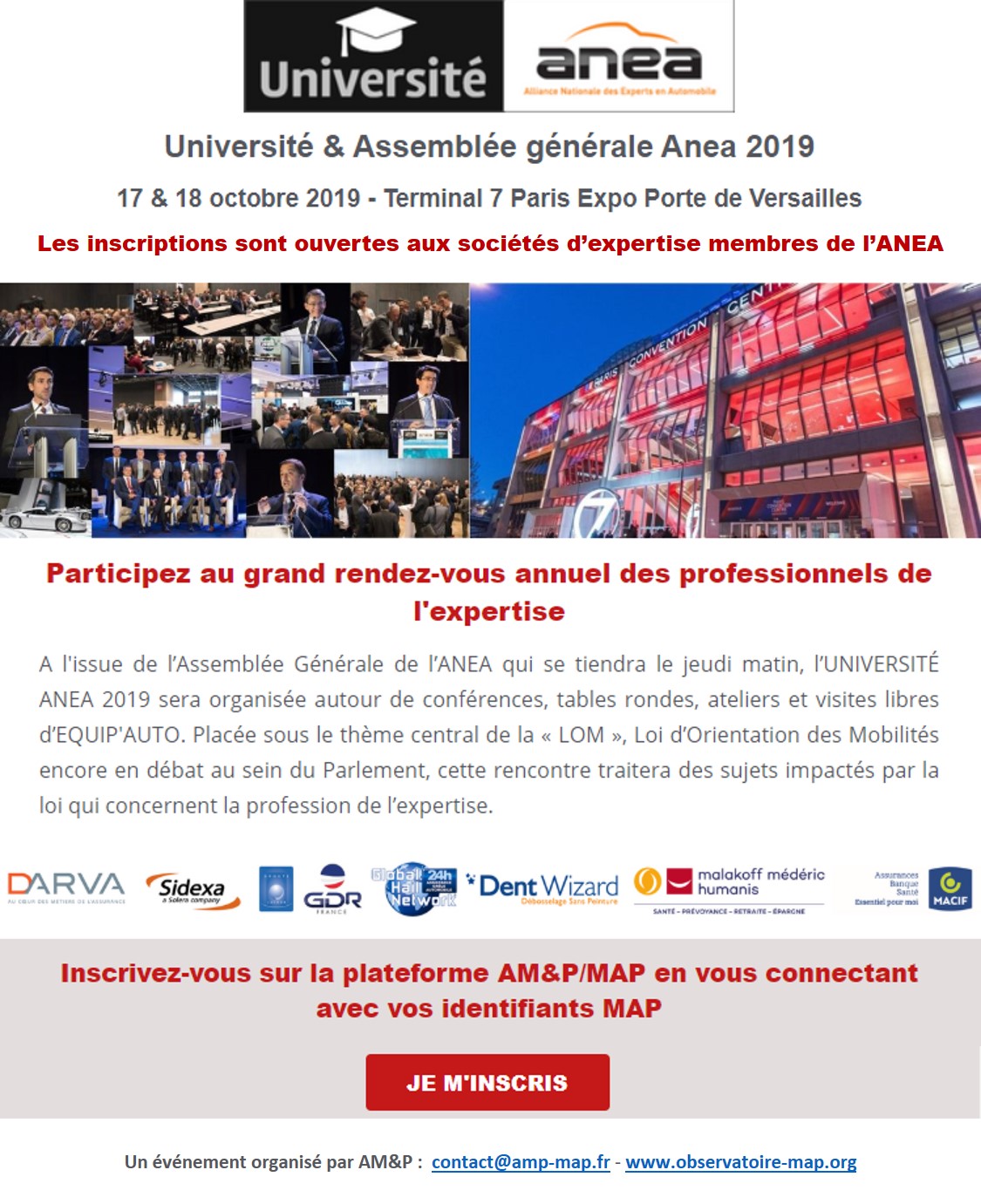 Université Anea 2019 les 17 et 18 octobre Paris Expo Porte de Versailles